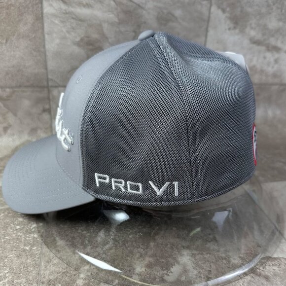 Titleist Tour Sports Mesh Grey White Fitted Golf Hat/Cap Pick Your Size! - Picture 4 of 12